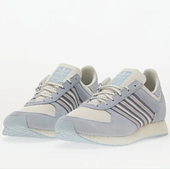 Adidas Atlanta W Retro Running Shoes in Off-White/Wonder Blue/Silver Violet sz 8 - Picture 13 of 13